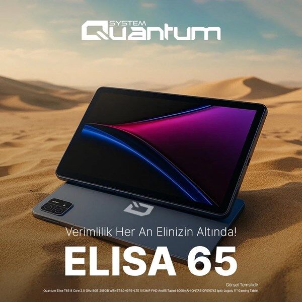 QUANTUM 11'' ELISE T65 8-çekirdek 8GB RAM- 256GB- 5G LTE Android