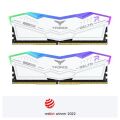 TEAM 32GB (2X 16GB) DDR5 5600MHZ CL38 RGB DUAL KIT PC RAM T-FORCE DELTA FF4D532G5600HC38GDC01 BEYAZ