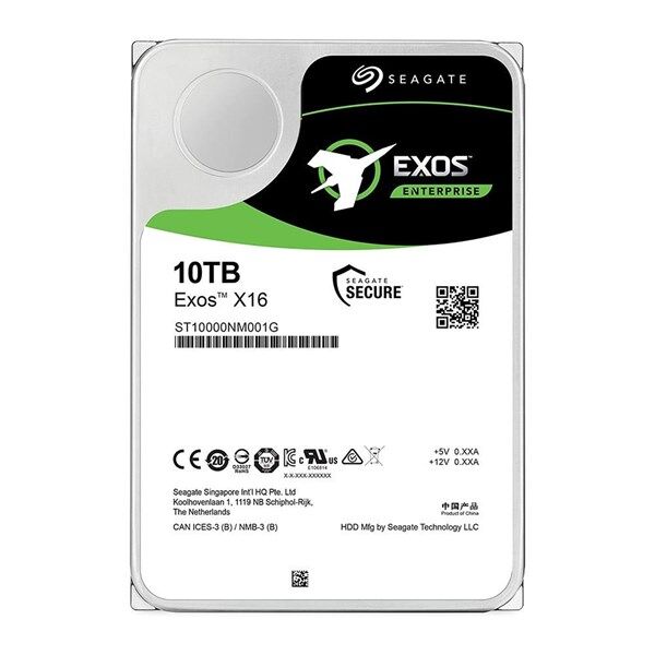 SEAGATE 3.5'' 10TB EXOS ST10000NM001G 7200 RPM 256MB SATA-3 NAS ve Güvenlik Diski