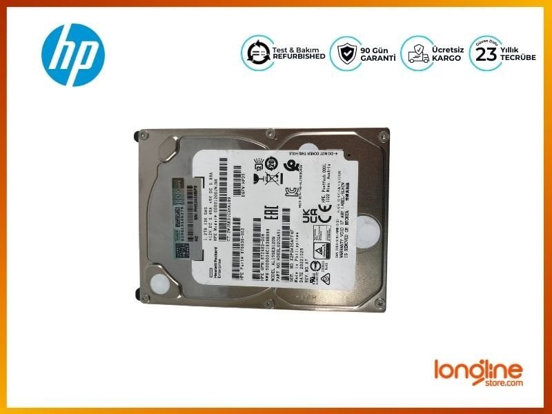 HPE 1.2TB 2.5'' 10K 12G SAS G8-G10 HDD