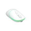 LENOVO LECOO WS210 Kablosuz + Bluetooth Sessiz Şarjlı 1600dpi Optic Beyaz Mouse