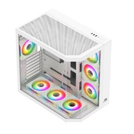 POWERBOOST 750W (80+ Bronze) 7*12cm ARGB Fanlı PBA4375W- SEAVİEW GAMING Oyun Kasası Beyaz