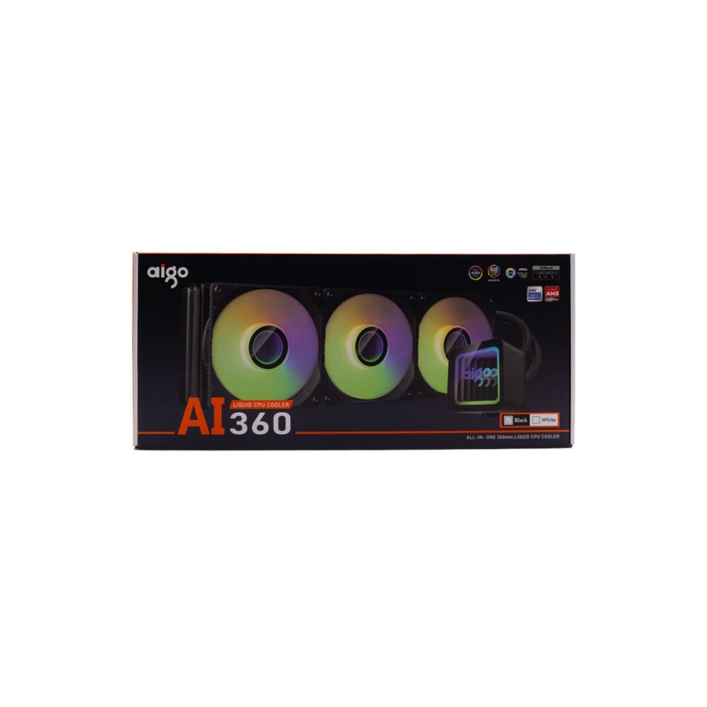 AIGO DO360 ARGB 360mm Siyah Sıvı Soğutma 1851/AM5