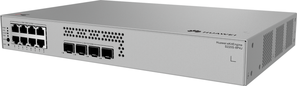 HUAWEI 8port PoE 128w 4-SFP 2.5GE Gigabit Yönetilebilir Switch eKIT S220S-8P4J