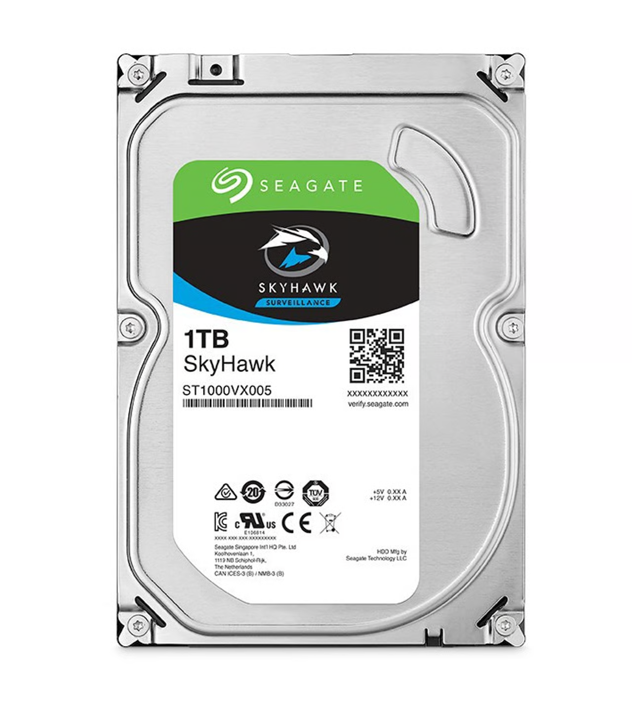 SEAGATE 1TB 3.5'' SKYHAWK ST1000VX005 5900 RPM 64MB SATA-3 Güvenlik Diski