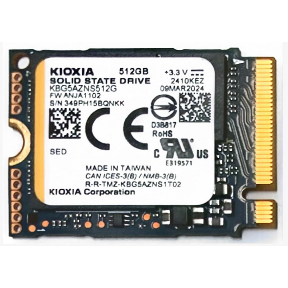 KIOXIA 512GB 2230 KEG60ZNS512G 4800-4000MB/s M2 NVME GEN4 Disk