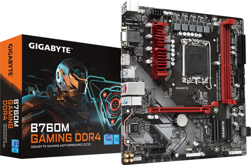 GIGABYTE B760M GAMING DDR4 HDMI-DP TYPEC PCIE 4.0 1700p mATX