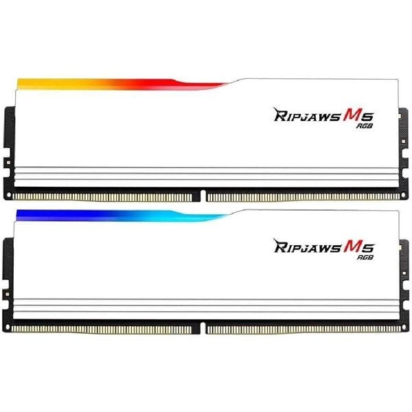 GSKILL 32GB (2X 16GB) DDR5 6400MHZ CL36 RGB DUAL KIT PC RAM RIPJAWS M5 F5-6400J3648F16GX2-RM5RW BEYAZ