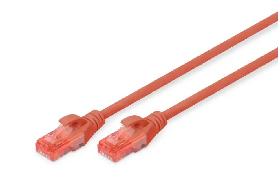 DIGITUS 2metre CAT6 Utp DK-1617-020/R Kırmızı Patch Kablo (10'lu Paket)