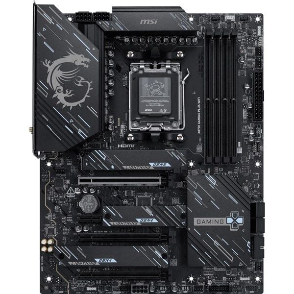 MSI X870E GAMING PLUS WIFI7 DDR5 HDMI TYPE-C PCIE 5.0 AM5 ATX