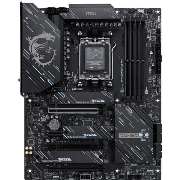 MSI X870E GAMING PLUS WIFI7 DDR5 HDMI TYPE-C PCIE 5.0 AM5 ATX