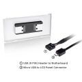 Thermaltake AC-064-OO6NAN-A1 Ceres 500 kasa için 3,9'' LCD Panel Kiti Beyaz
