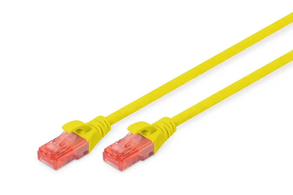 DIGITUS 0.5metre CAT6 Utp DK-1617-005/Y Sarı Patch Kablo (10'lu Paket)