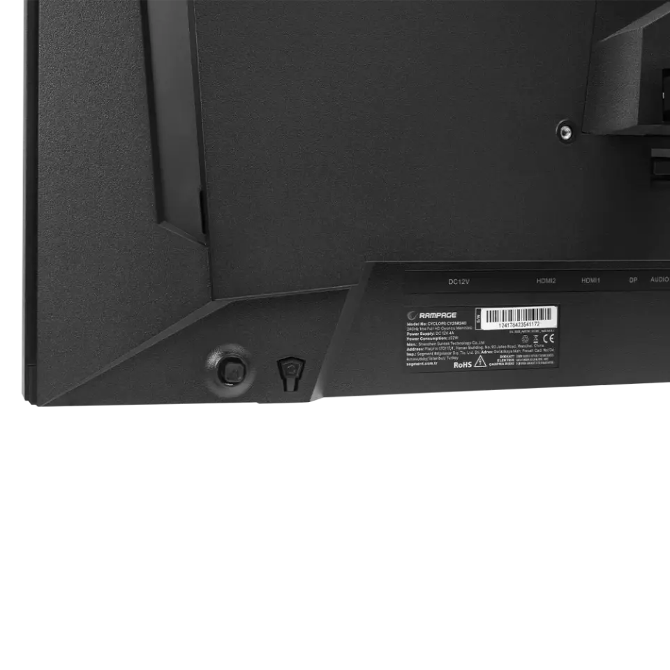 Rampage 25'' CYCLOPS CY25R240 Full HD HDR Logo Yansıtma RGB PC Flat Oyuncu Monitörü