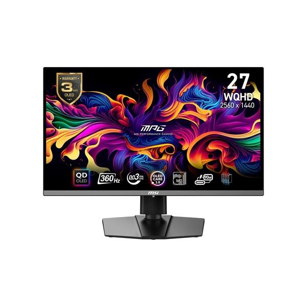 MSI 26.5'' QD OLED MPG 271QRX 0.03MS 360HZ HDMI-DP USBC GAMING MONİTÖR 2560X1440