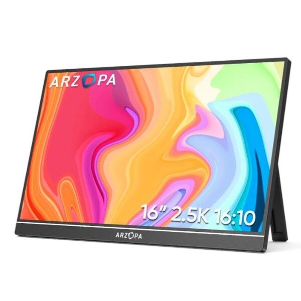 ARZOPA 16'' IPS Z1RC 60Hz USB-C/mHDMI Multimedya Taşınabilir Monitör (2560 X 1600)