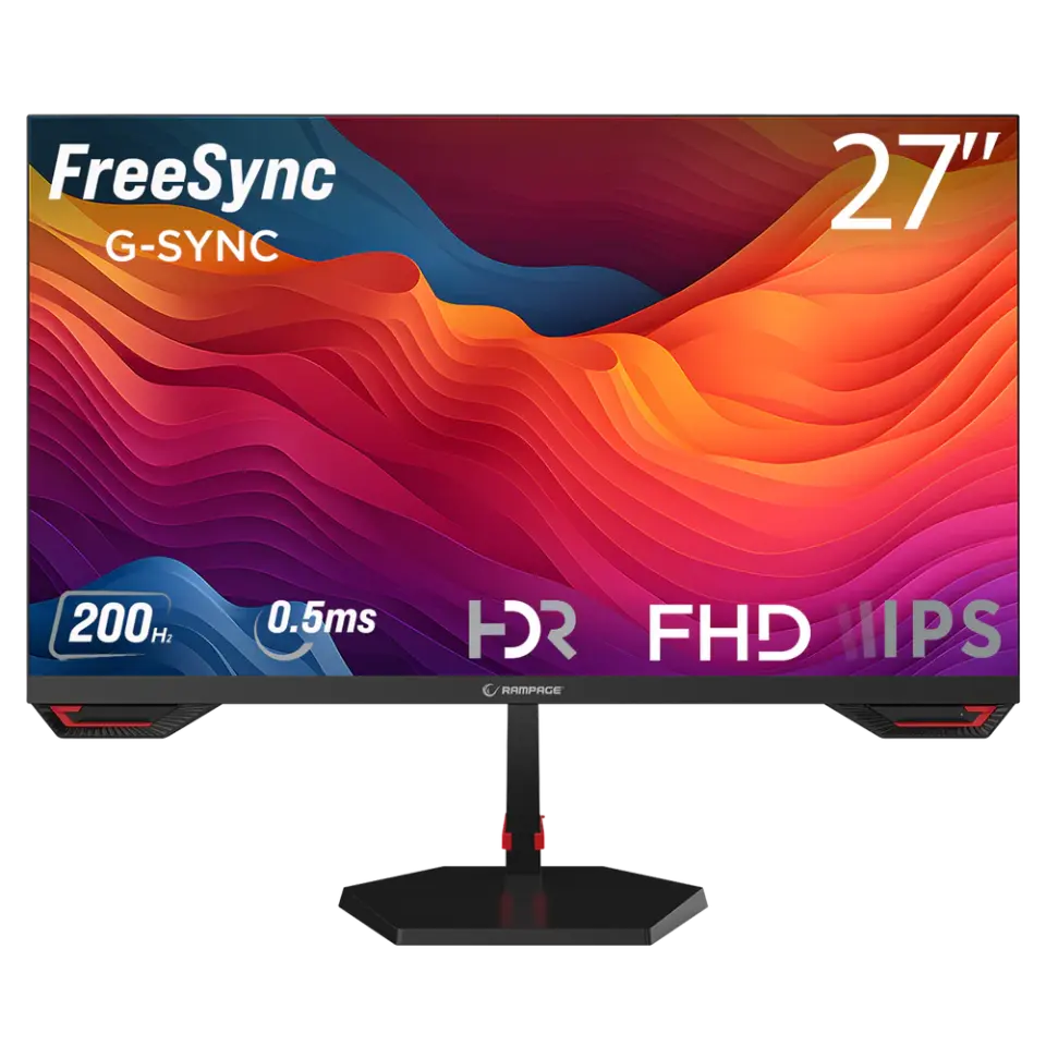 Rampage 27'' CRIMSON CR27R200 Fast IPS FHD Freesync/G-Sync PC Flat Oyuncu Monitörü