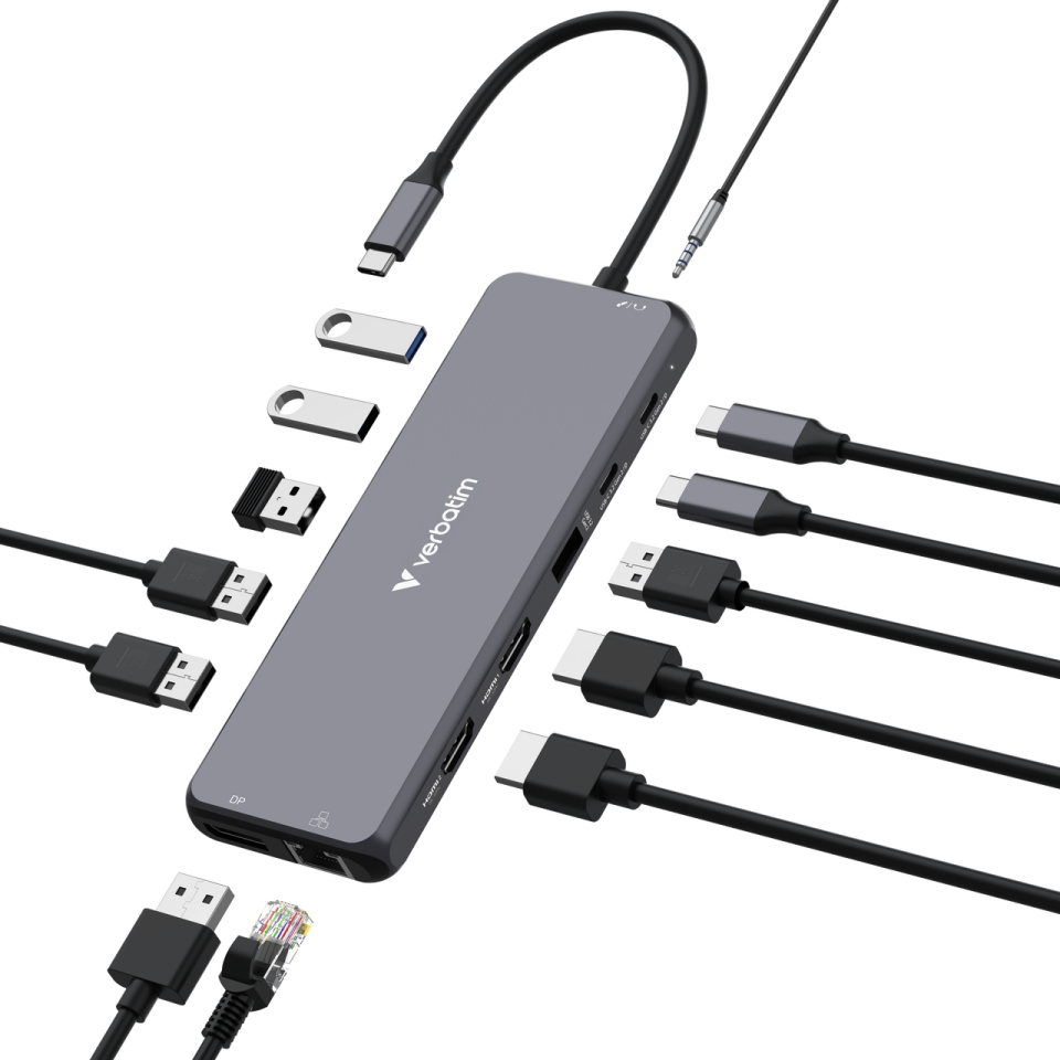VERBATIM CMH-05 USB-C Pro 5 Port Çok Bağlantı Noktalı Dock