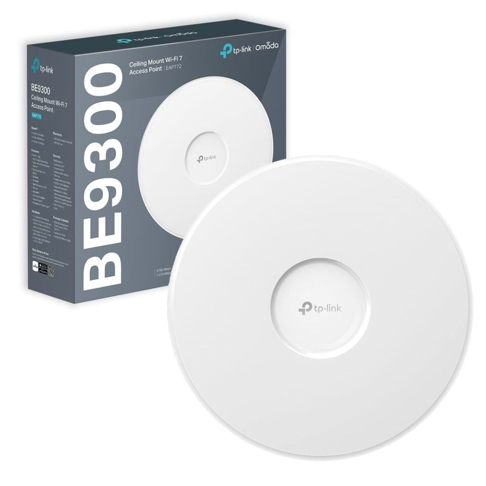 Omada EAP772 BE9300 Üç Bantlı Wi-Fi 7 Accsess Point