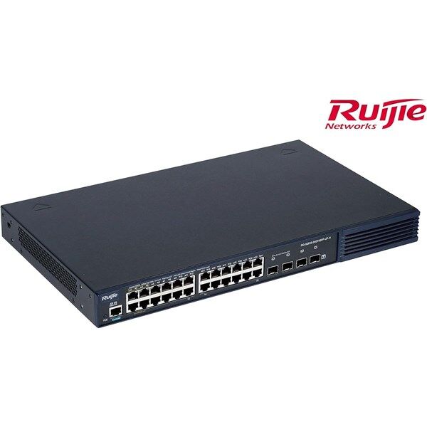 RUIJIE 24port RG-S2910-24GT4XS-UP-H(V3) GIGABIT 4-SFP+ 10GBE 370W YÖNETİLEBİLİR POE SWITCH