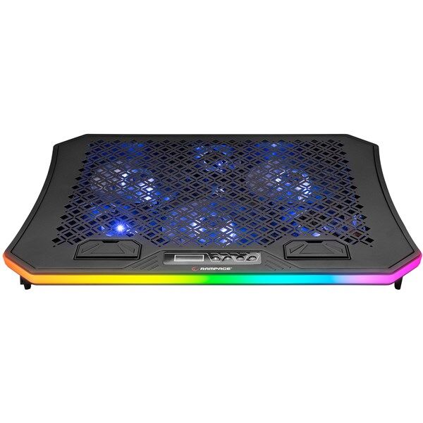 RAMPAGE AD-RC34 METAFOR 10-19'' Siyah 6X RGB FANLI Notebook Soğutucu Stand
