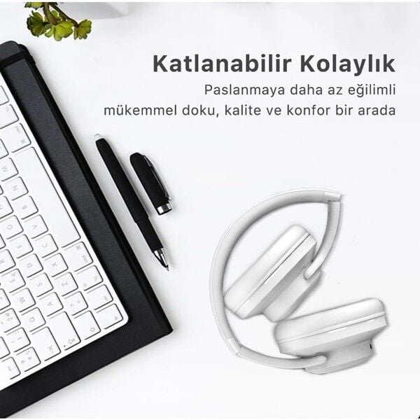 BİX BH2-IG BUZ GRİSİ SOUNDCRAFT BH2 KATLANABİLİR KULAKÜSTÜ KABLOSUZ KULAKLIK