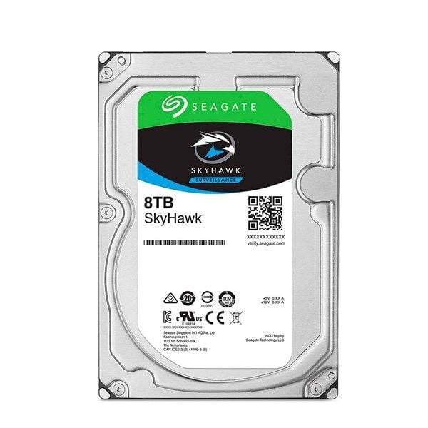 SEAGATE 3.5'' 8TB SKYHAWK ST8000VE001 7200 RPM 256MB SATA-3 Güvenlik Diski Distribütör Garantili