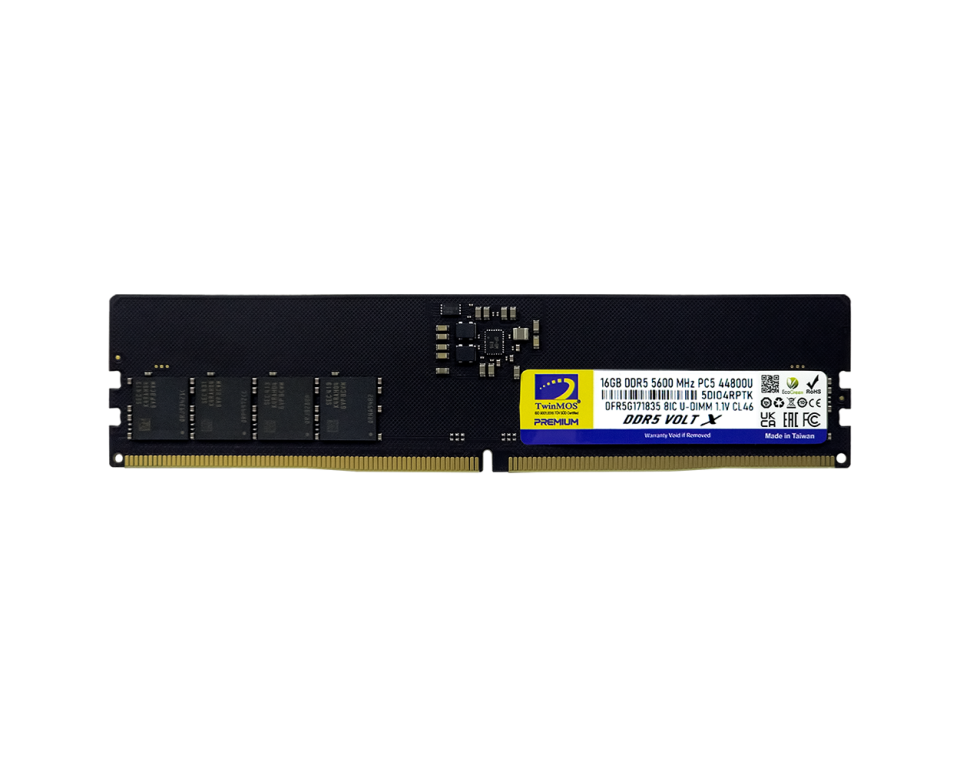 TWINMOS 16GB DDR5 5600MHZ PC RAM VALUE TMD516GB5600U46WO