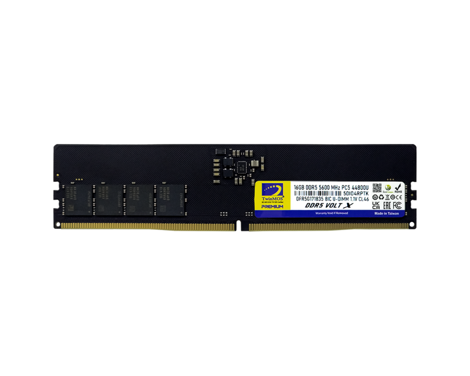 TWINMOS 16GB DDR5 5600MHZ PC RAM VALUE TMD516GB5600U46WO