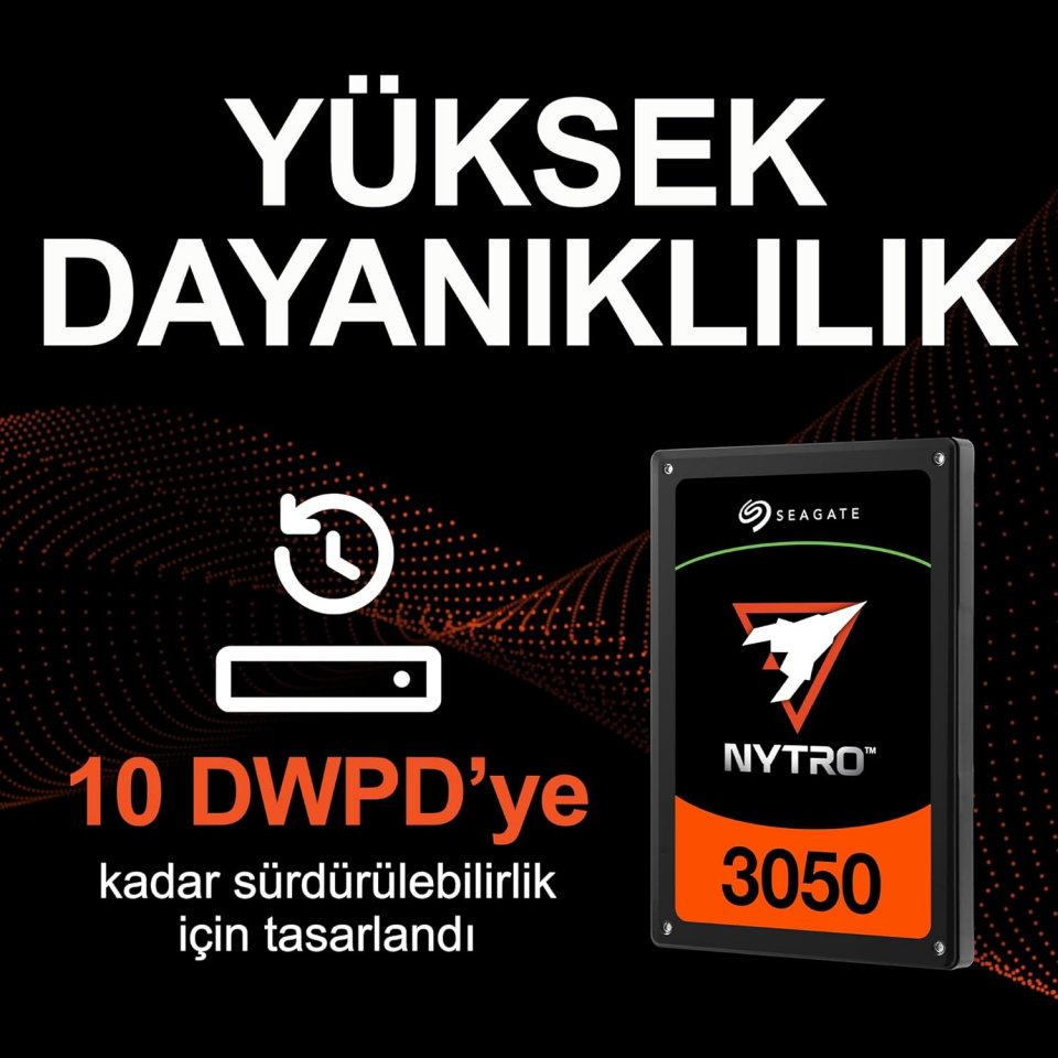 SEAGATE 3.84TB 2.5''Nytro3350 XS3840SE70045 1100-1050MB/s Enterprise SAS SSD Disk