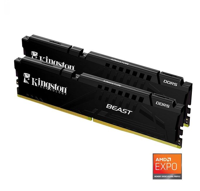 KINGSTON 64GB (2X 32GB) DDR5 5200MHZ CL16 PC RAM BEAST EXPO KF552C36BBEK2-64TR
