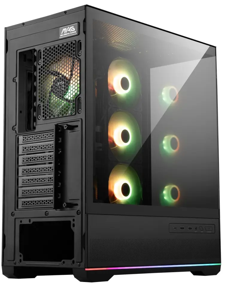 MSI MAG PANO 110R PZ ARGB ATX Siyah Mid Tower Kasa PSU YOK