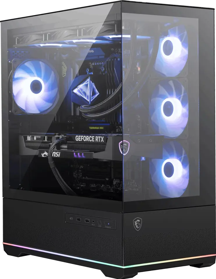 MSI MAG PANO 110R PZ ARGB ATX Siyah Mid Tower Kasa PSU YOK