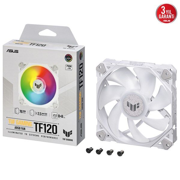 ASUS TUF TF120 ARGB 12CM KASA FANI BEYAZ