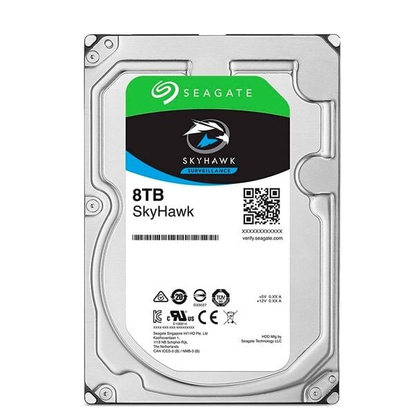 SEAGATE 8TB 3.5'' SKYHAWK ST8000VE001 7200 RPM 256MB SATA-3 Güvenlik Diski