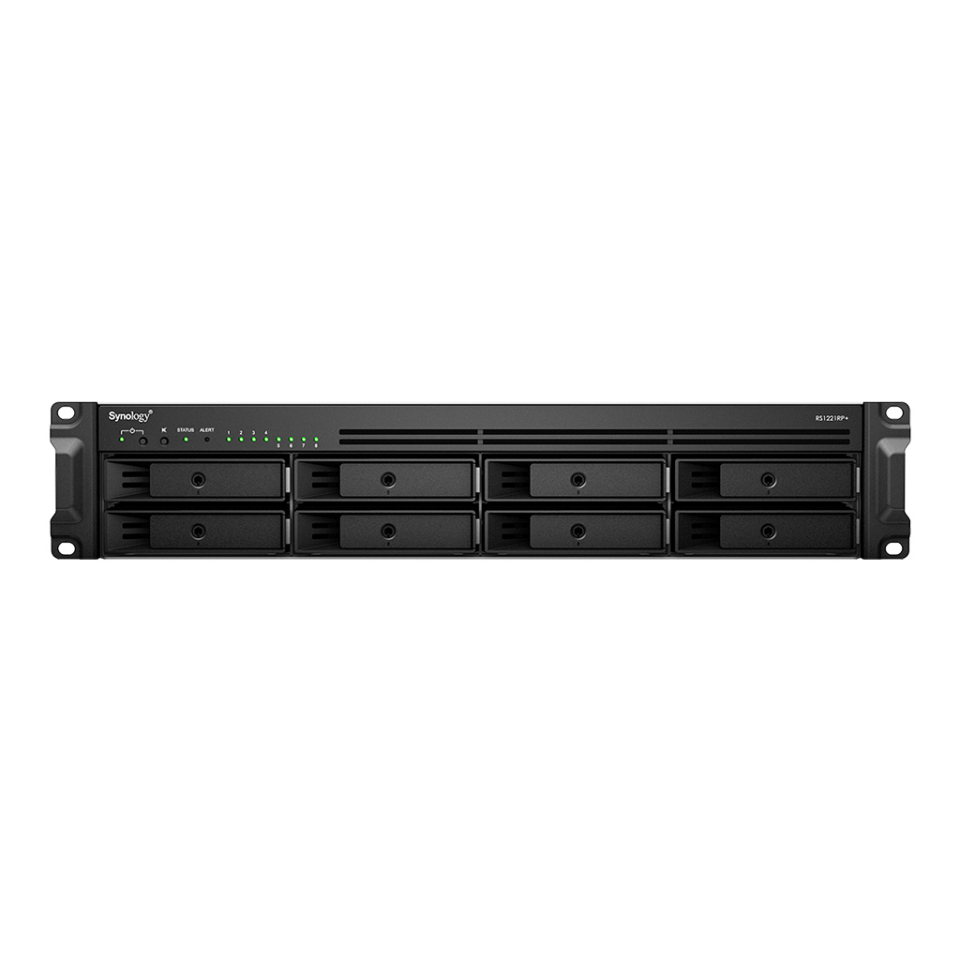SYNOLOGY 8diskli Ryzen V1500B-32GB RAM-Gigabit Rack Nas Server RS1221 PLUS (9889)