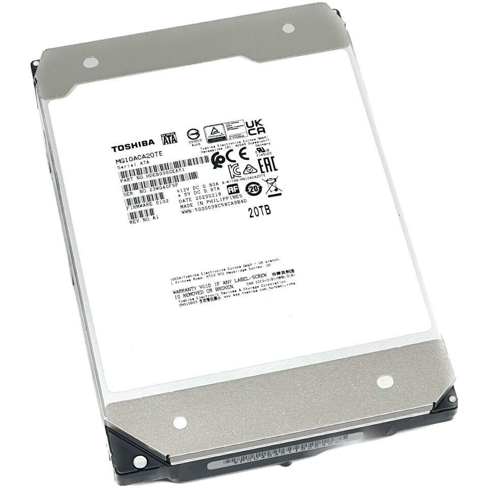 TOSHIBA 20TB 3.5'' MG10 MG10ACA20TE 7200 RPM 512MB SATA-3 NAS ve Güvenlik Diski