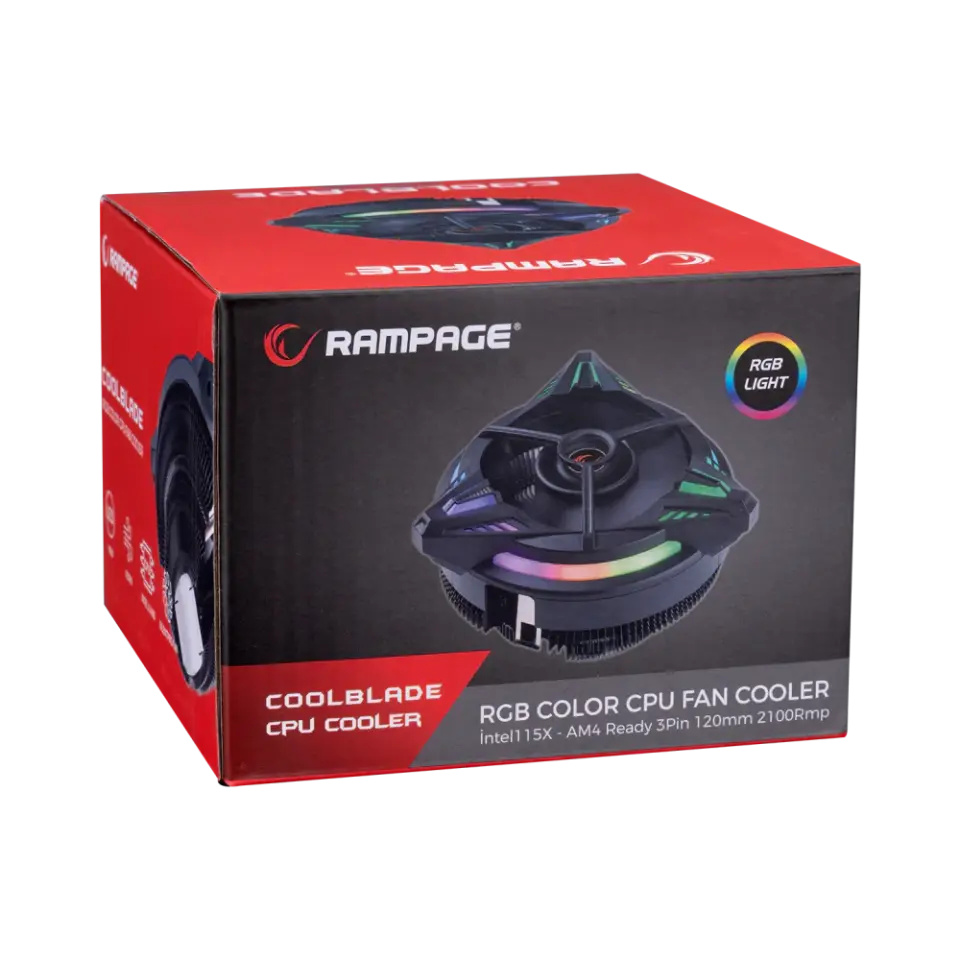 Rampage COOLBLADE RM-C03 Rainbow Hava Soğutmalı CPU Fan