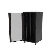 AGER 16U 600x800mm Dikili Tip Siyah Kabinet Agena AG-AN16U6080S1 Cam Kapak