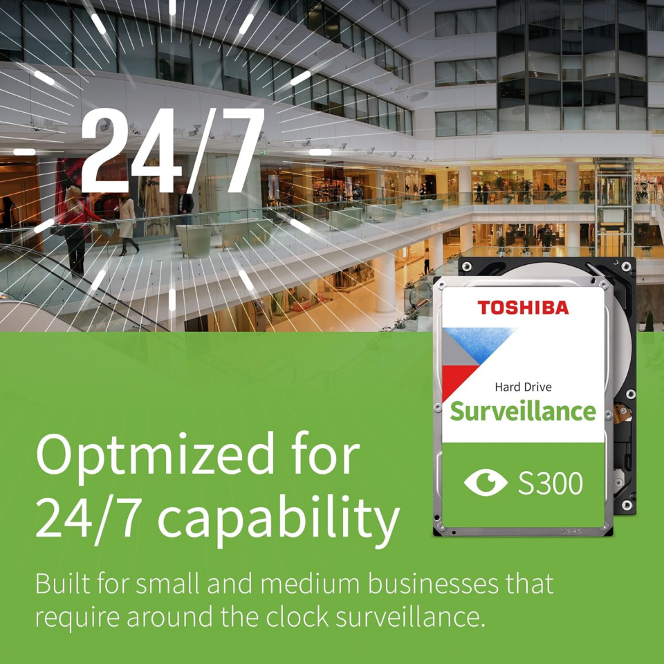 TOSHIBA 6TB 3.5'' S300 HDWT860UZSVA 256MB SATA-3 Güvenlik Diski