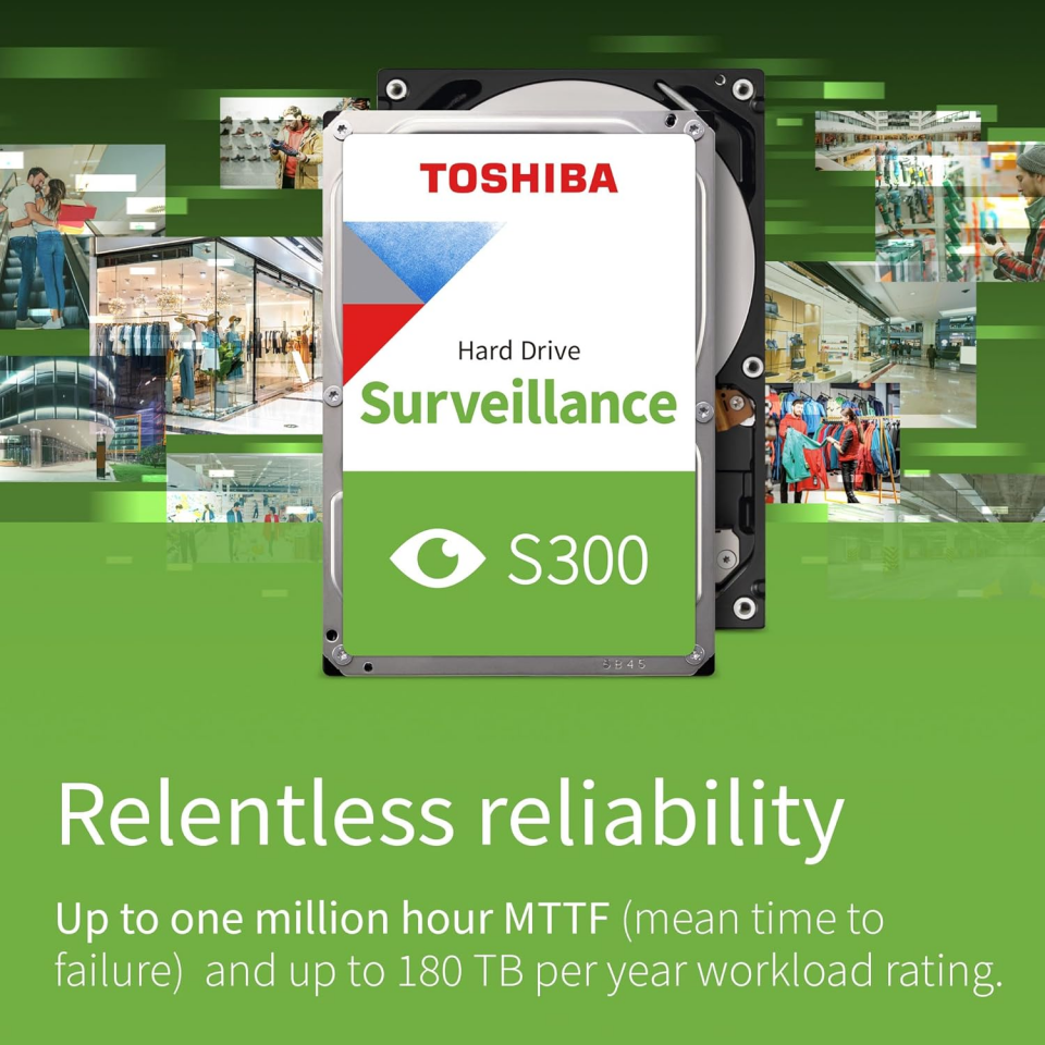 TOSHIBA 6TB 3.5'' S300 HDWT860UZSVA 256MB SATA-3 Güvenlik Diski