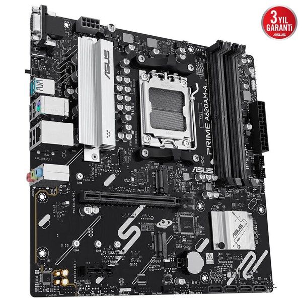 ASUS PRIME A620AM-A CSM DDR5 HDMI-DP PCIE 4.0 AM5 mATX KURUMSAL ANAKART