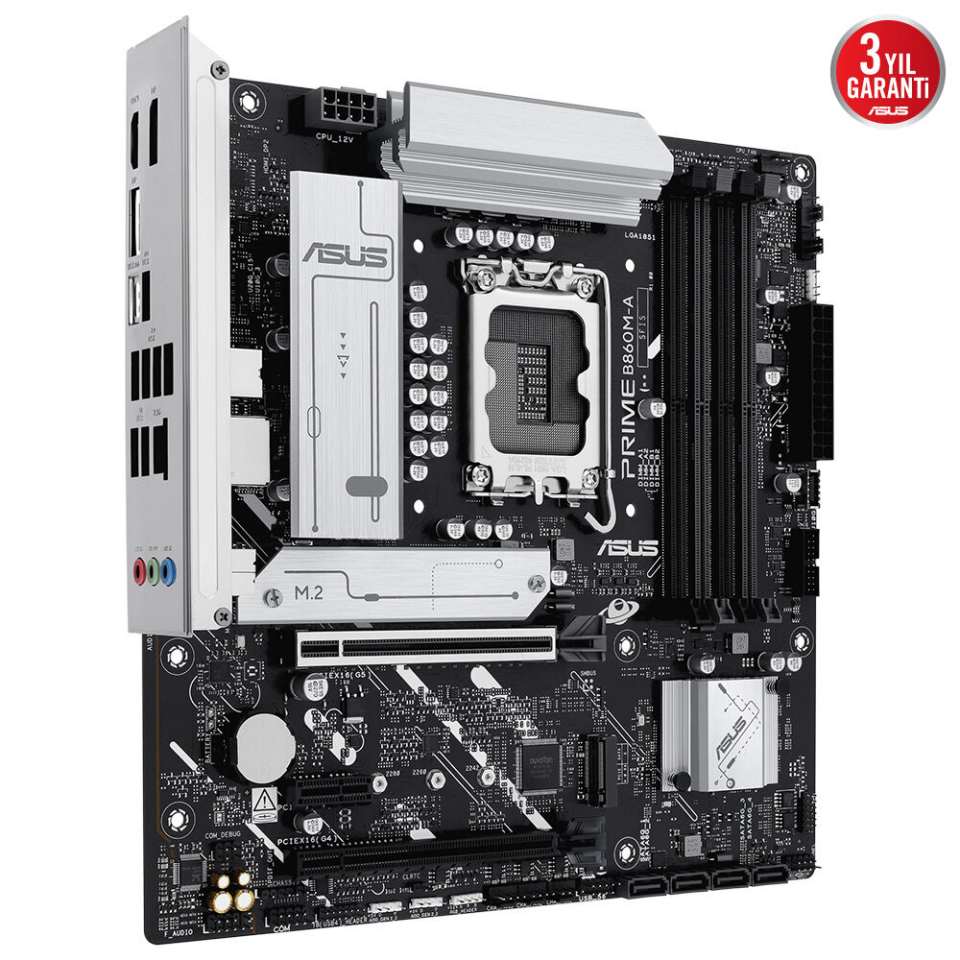 ASUS PRIME B860M-A-CSM DDR5 HDMI-DP TYPEC PCIE 5.0 1851p mATX Kurumsal Anakart