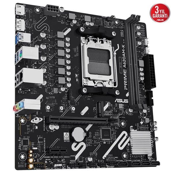 ASUS PRIME A620AM-K DDR5 HDMI-DP PCIE 4.0 AM5 MATX