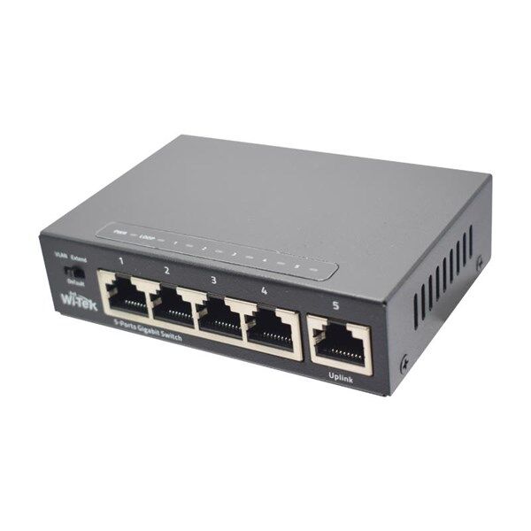 WITEK 5port  Gigabit Yönetilemez Switch Metal Kasa WI-SG105
