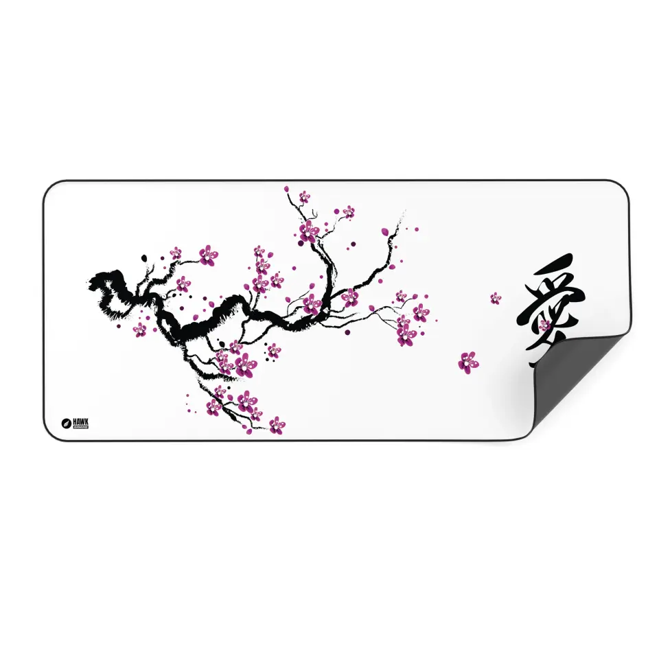 HAWK HWK-SKR-WHT9040 BEYAZ SAKURA 90X40 MOUSE PAD