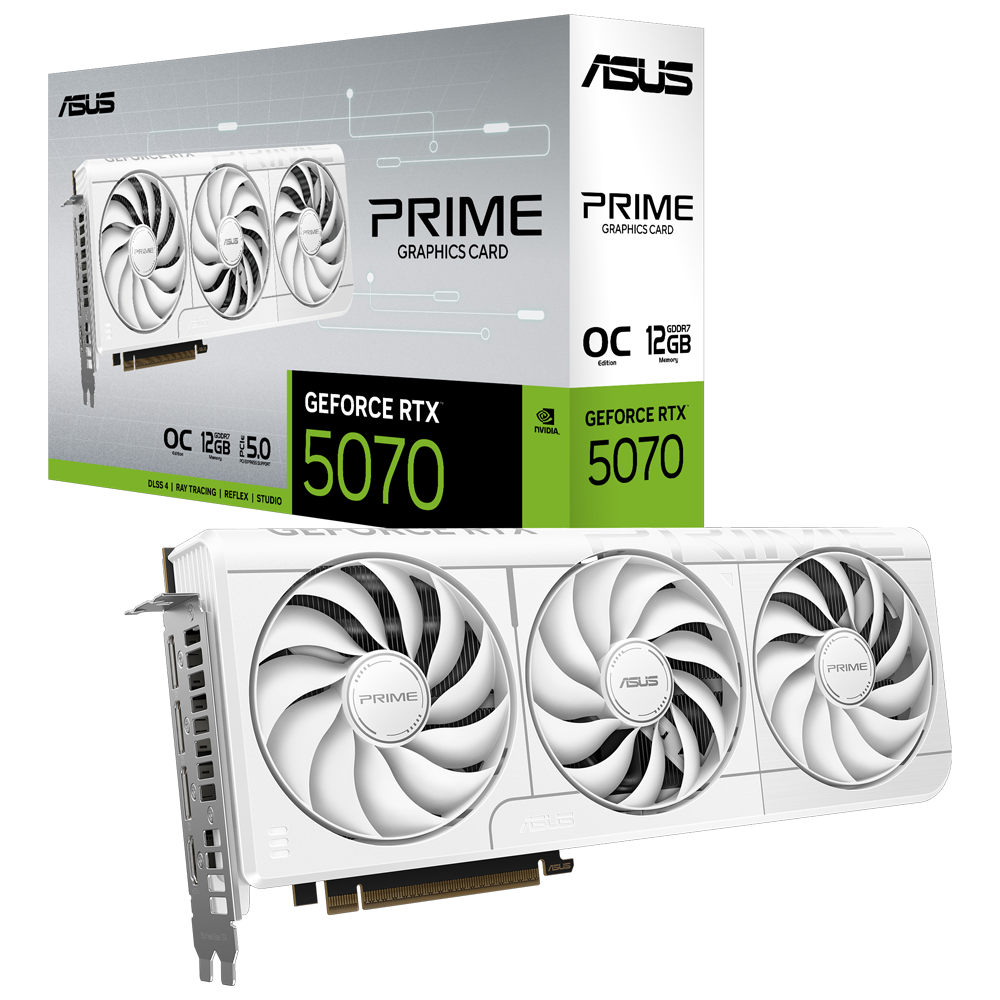 ASUS PRIME-RTX5070-O12G-WHITE OC 12GB GDDR7 192bit