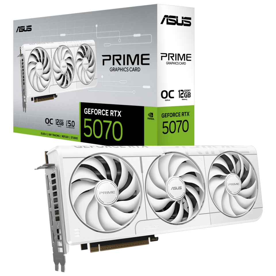 ASUS PRIME-RTX5070-O12G-WHITE OC 12GB GDDR7 192bit