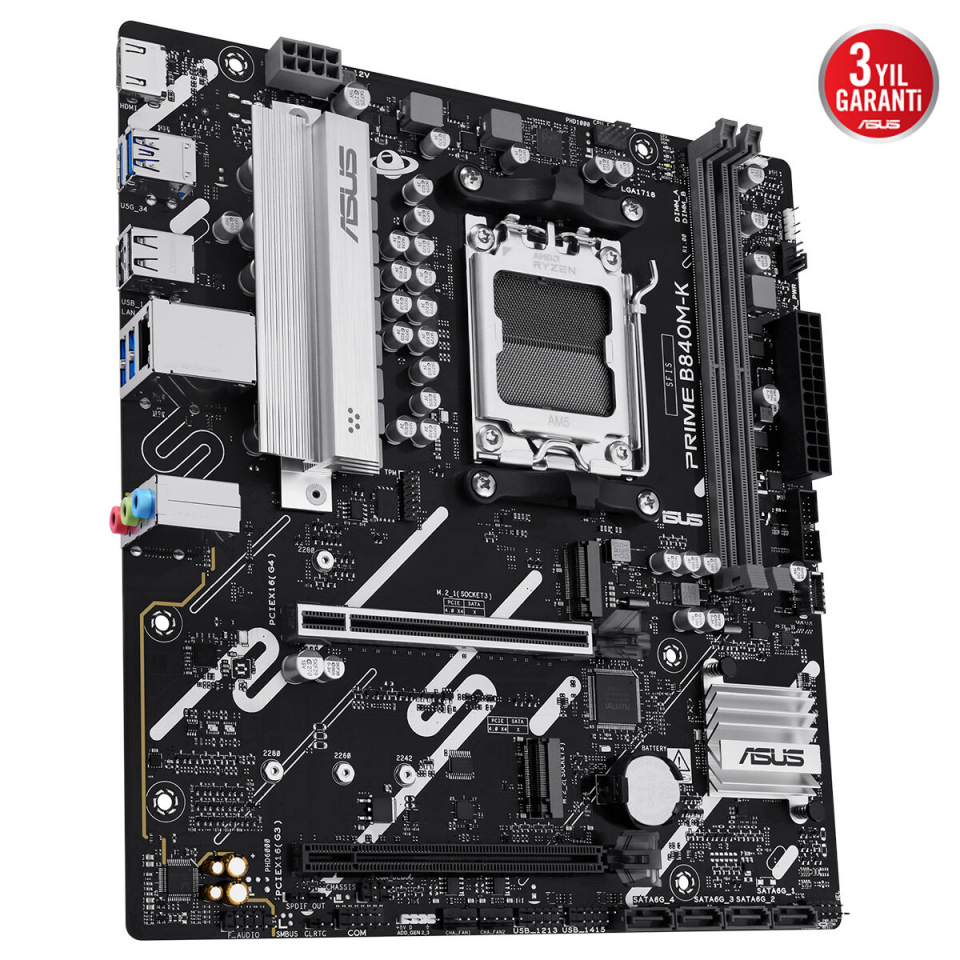 ASUS PRIME B840M-K DDR5 HDMI PCIE 4.0 AM5 mATX