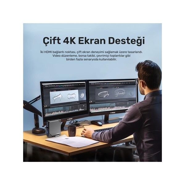 RAXIUS MOMENTUM ND-I15A002 N150- 8GB RAM 512GB NVME O/B UHD FDOS MINI PC Dual Ethernetli